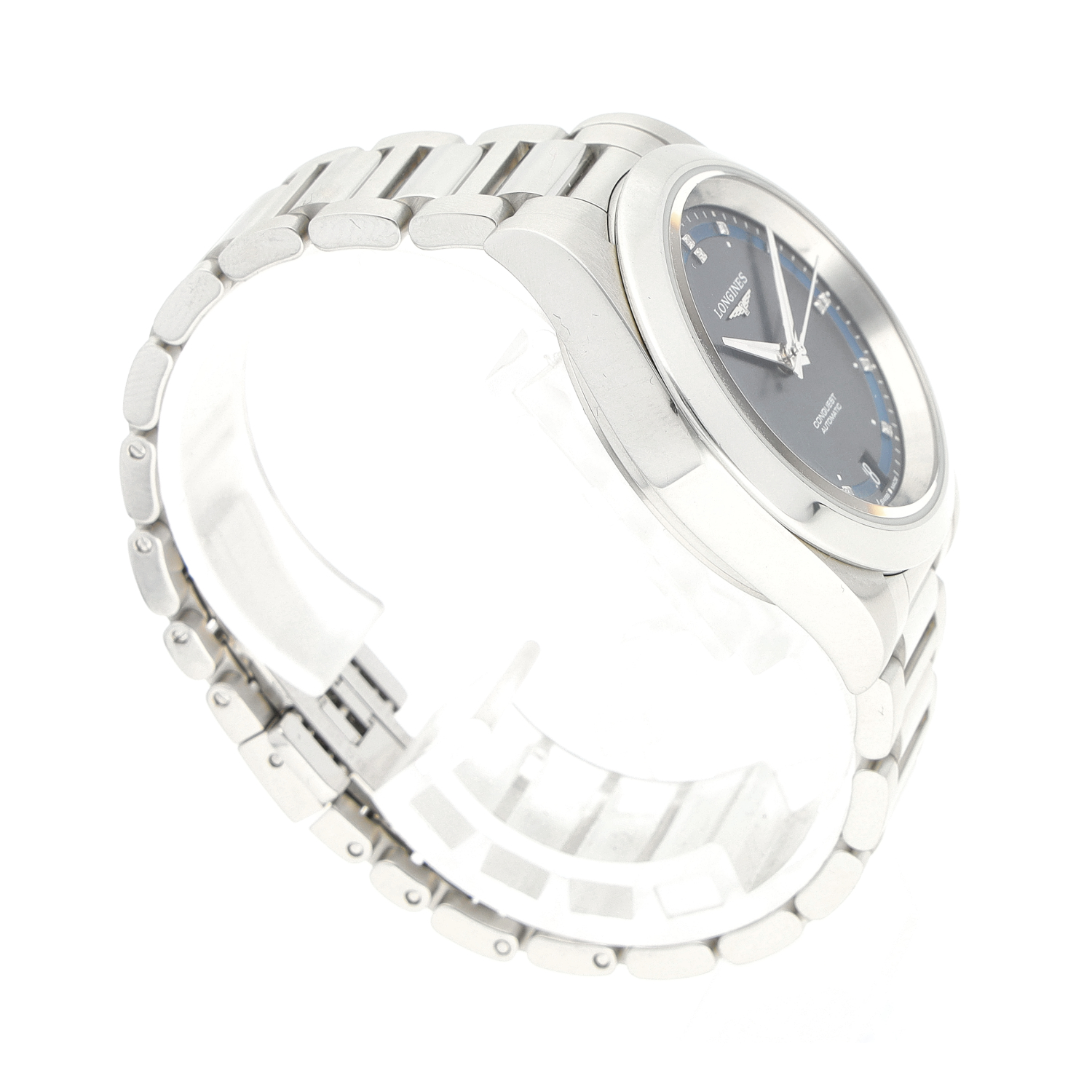 Conquest Automatic Blue Diamond Dial 34mm L34304976 | Marks Uhren